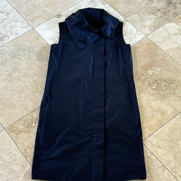 COS Sleeveless Navy Button Front Shift -Sz 4 - Picture 7 of 11